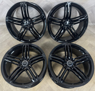 20" Genuine Audi Q5 5 Triple Spoke Segment Black S Line Alloy Wheels Alloys