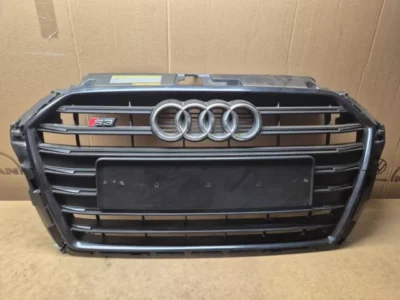 Audi A3 S3 8V 2016-2020 Black Facelift Front Bumper Grille Grill