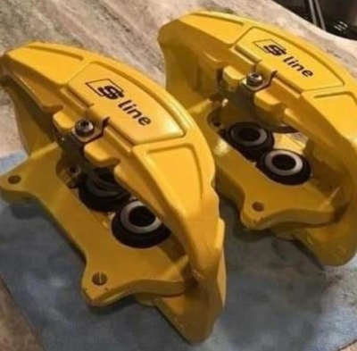 Audi S Line Brake Caliper Set (Yellow) - Pair 1